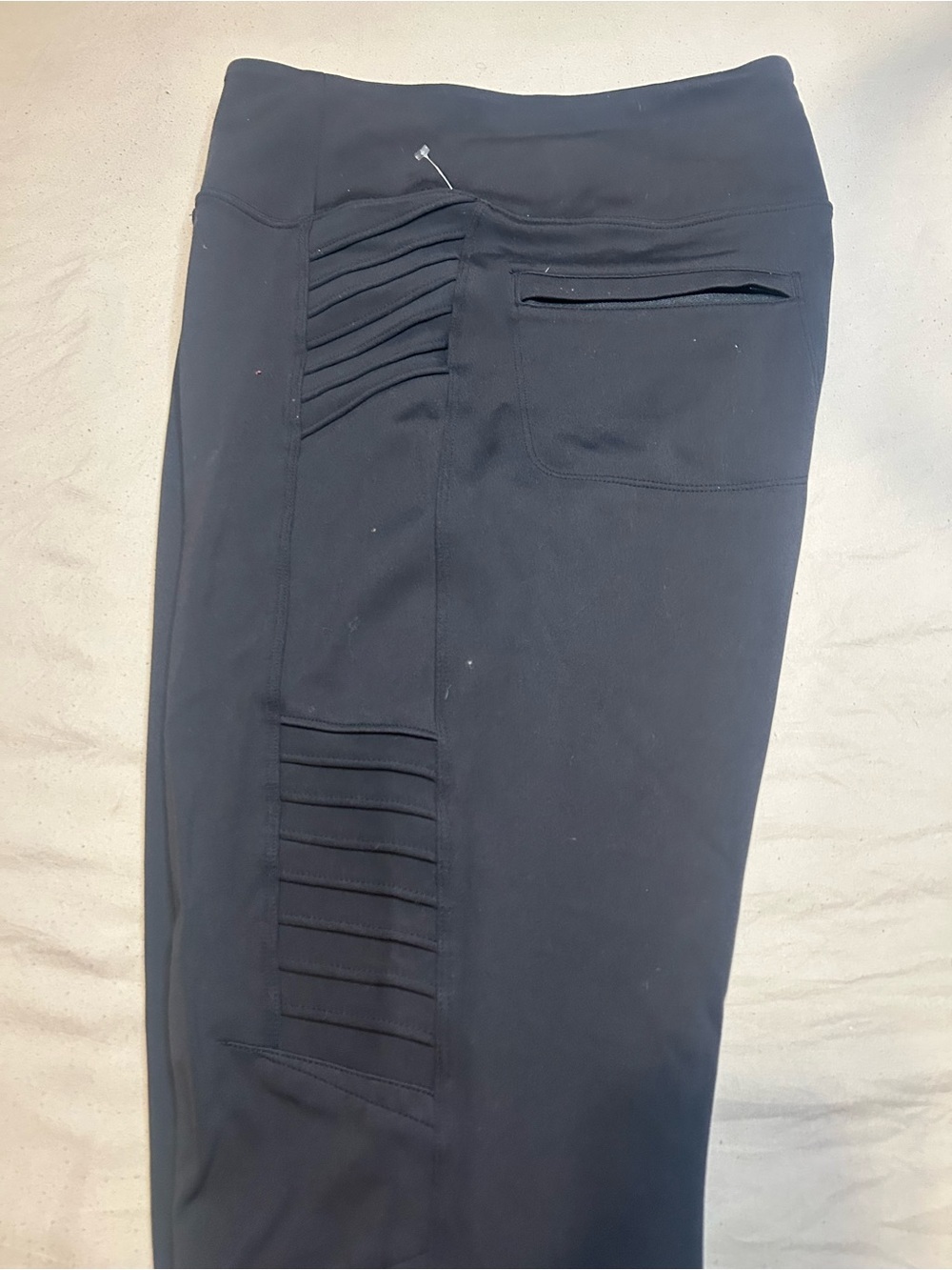 Athleta Black Ribbed-Side High-Waist Leggings - Picture 8 of 11